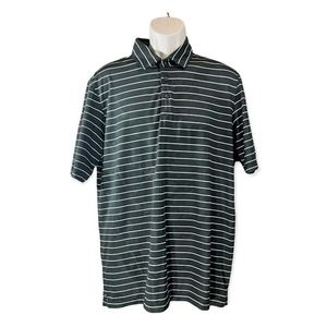 Under Armour Loose Heat Gear Polo Shirt Men’s Size Large Golf Digital Striped